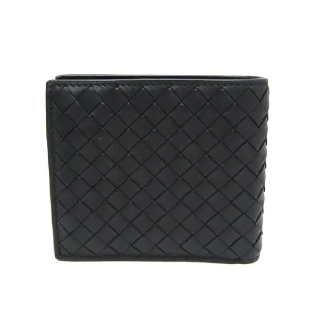 Bottega Veneta Vintage Pre-owned Leather wallets Black Dames