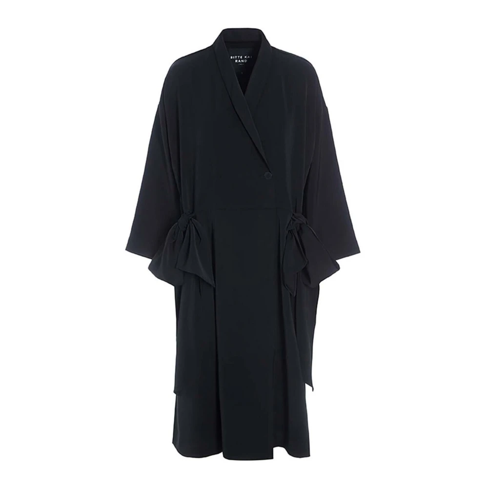 Bitte Kai Rand Zwarte Sakura Stretch Jas Jurk Black Dames