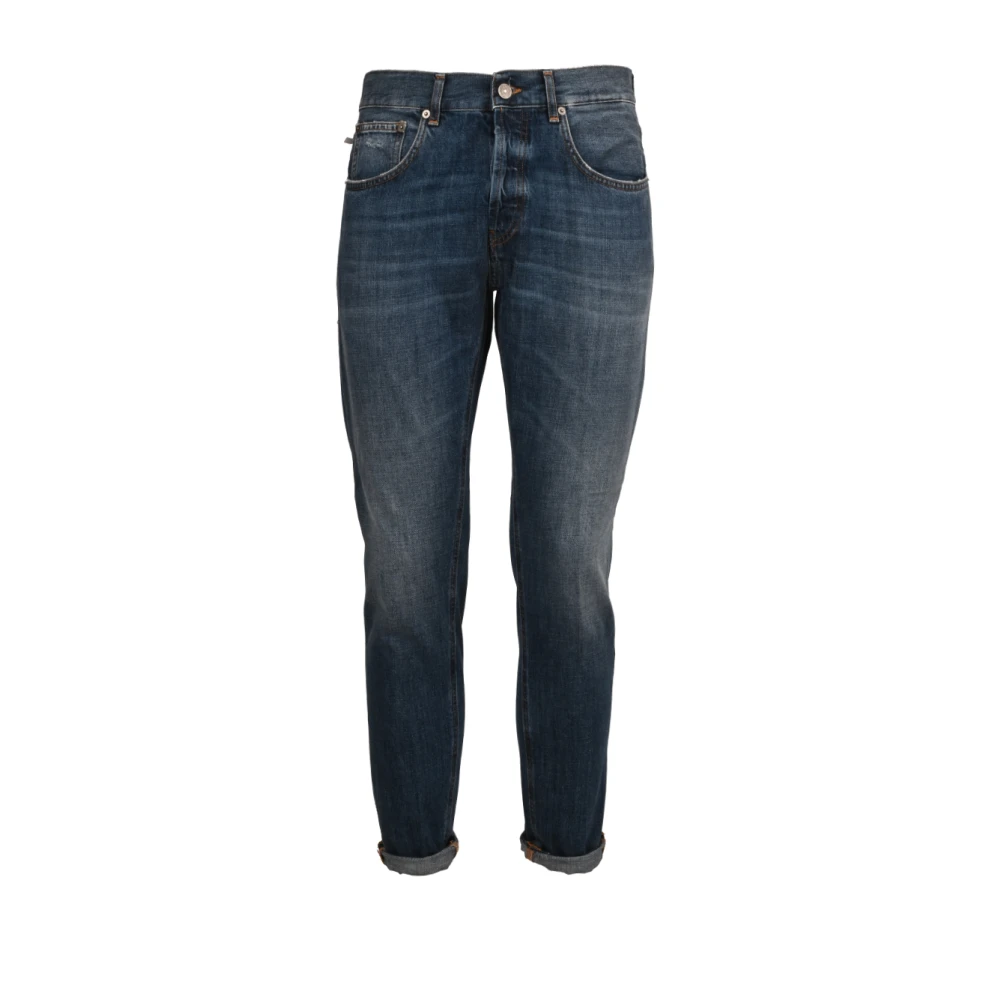 Dondup Slim Fit Katoenen Jeans Blue Heren