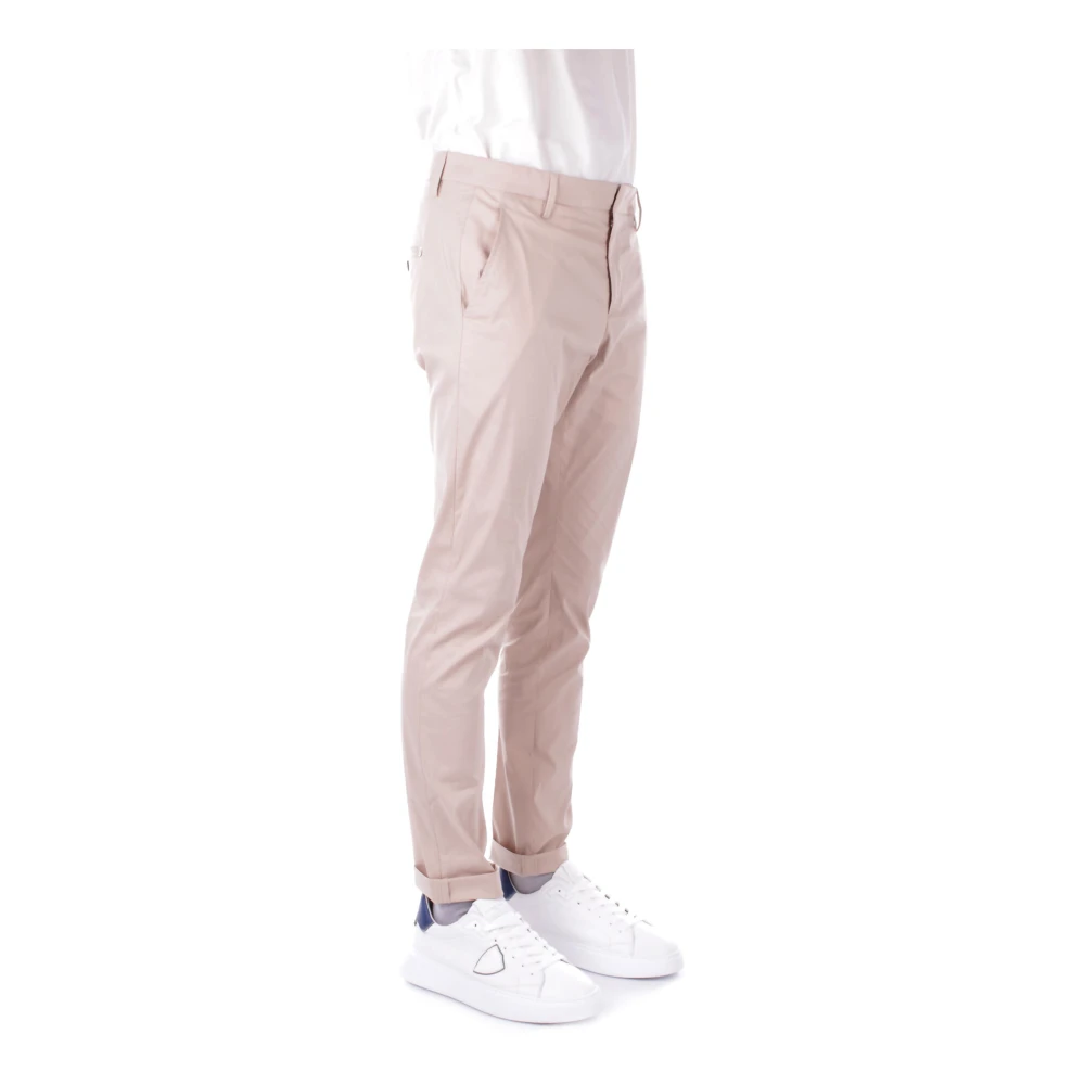 Dondup Beige Broek met Logo Sluiting Beige Heren