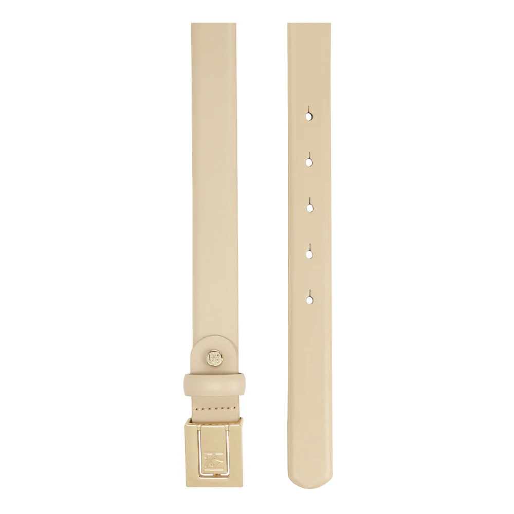 Kazar Smalle riem met elegant gesp Beige Dames