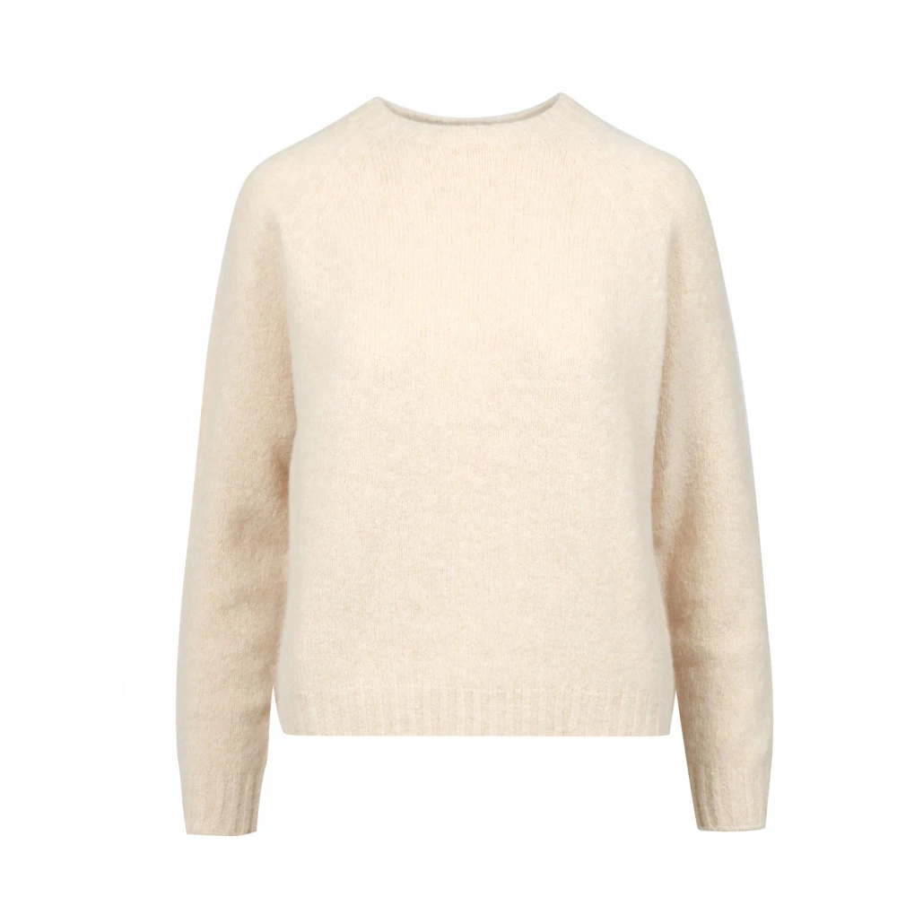Weekend Max Mara Femme Beige - Pull En Coton Et Alpaga - Pulls - Taille: 42 Fr
