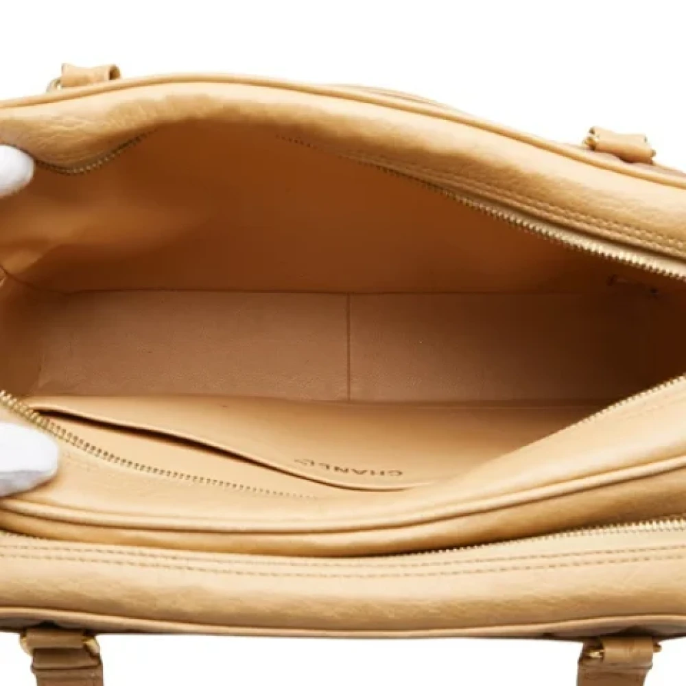 Chanel Vintage Pre-owned Canvas chanel-bags Brown Dames