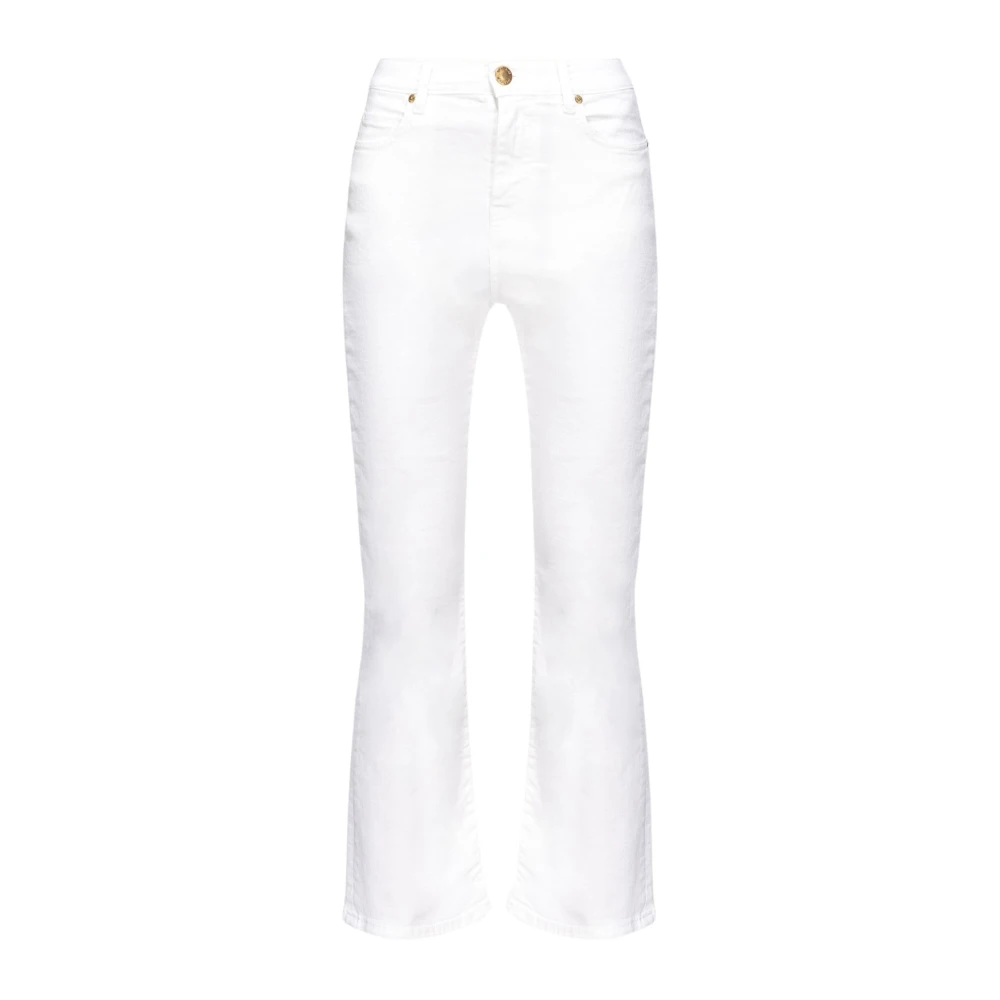 Pinko Boot-cut Jeans White Dames