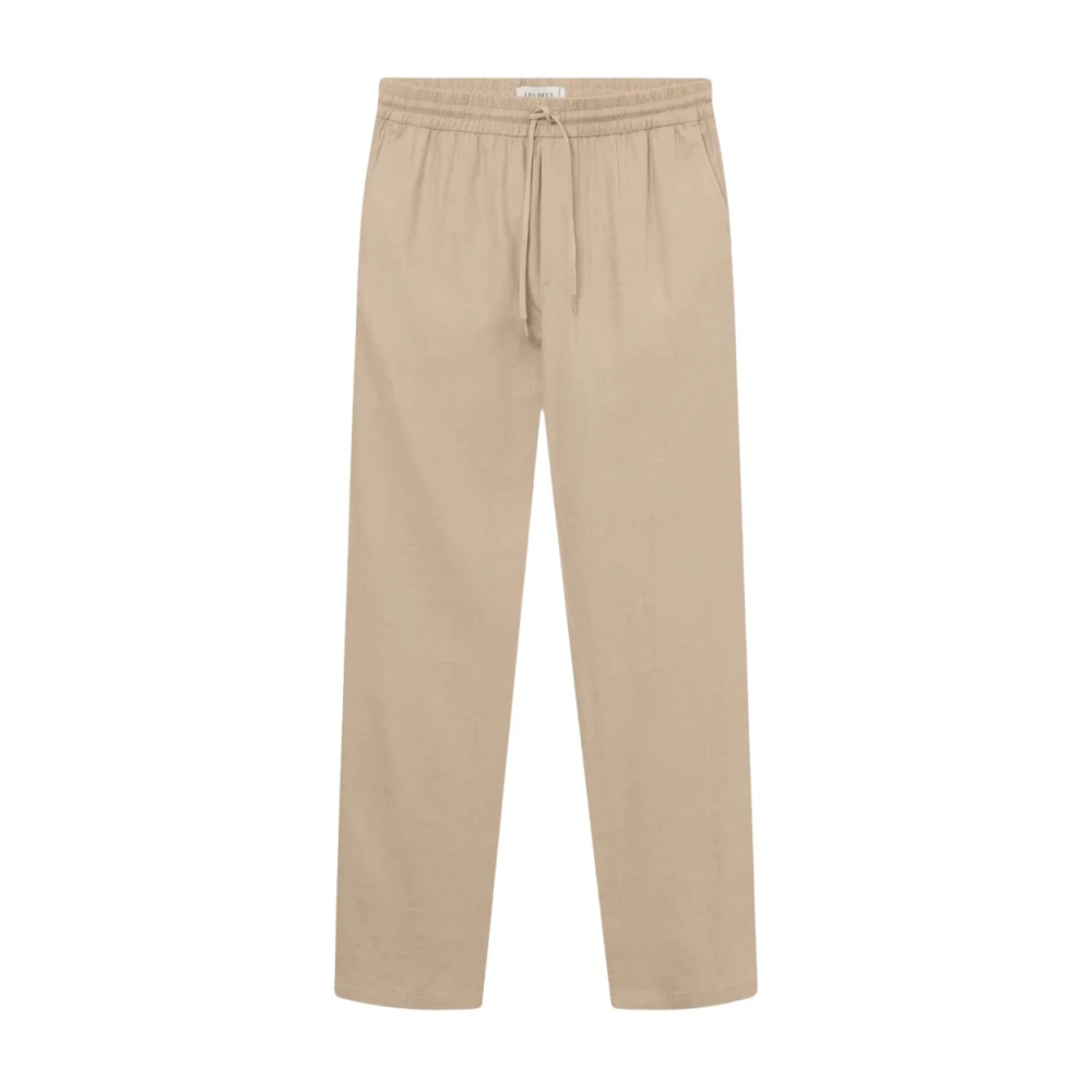 Les Deux Linnen Pak Sweat Hybrid Broek Beige Heren