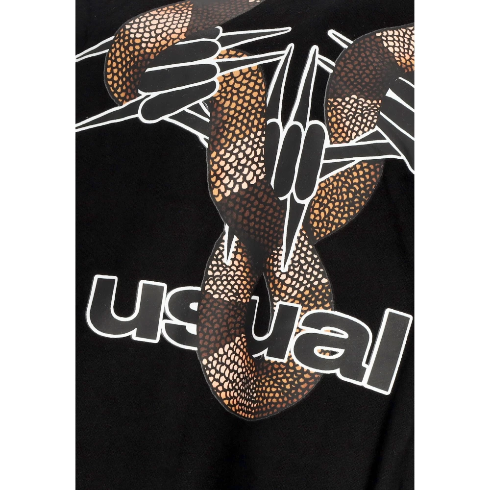 Usual Poison Hoodie Sweatshirt Black Heren