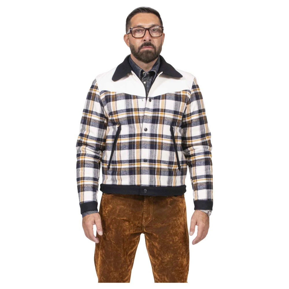Dsquared2 Men's Multicolor Light Jackets, M, Blouson Western