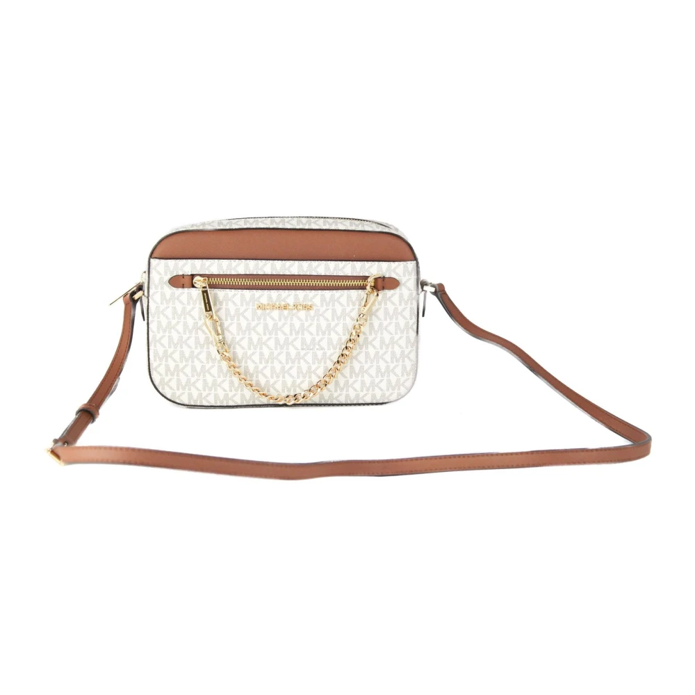 Michael Kors Signatur Läder Kedja Crossbody Väska Multicolor, Dam