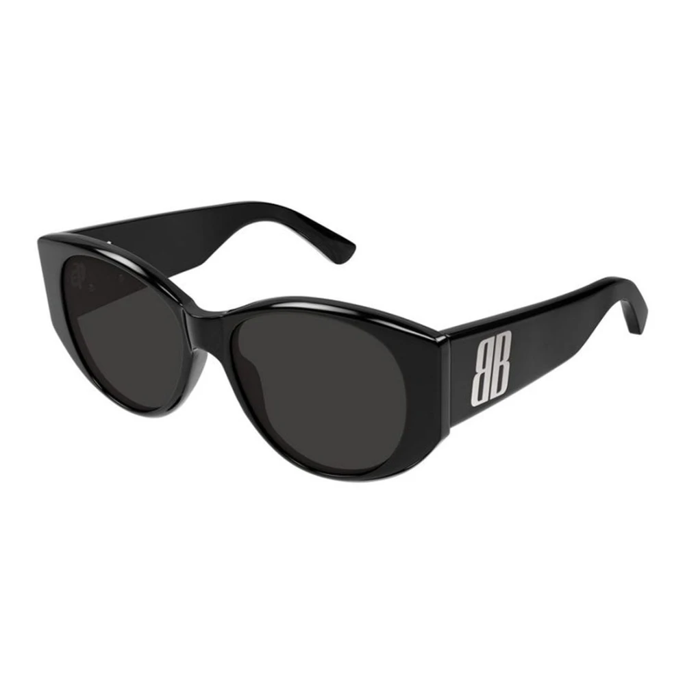Balenciaga Women's Black Oval Sunglasses - Sunglasses - 55 Mm - Accessories