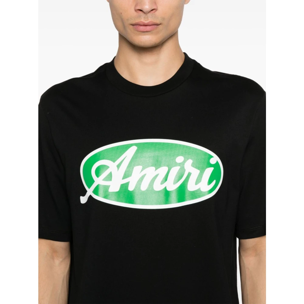 Amiri Zwarte T-shirt en Polo Black Heren