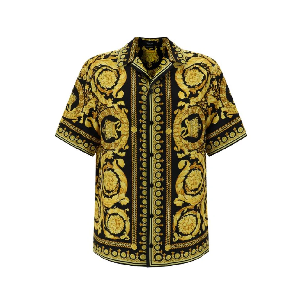 Shirts > Short Sleeve Shirts - - Versace - Modalova