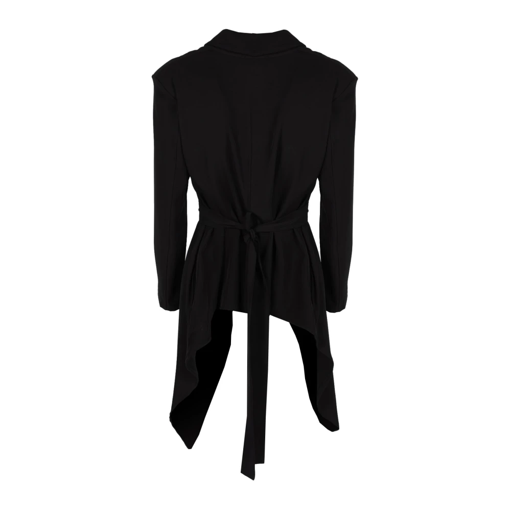La Haine Inside Us Asymmetrische Blazer met Schoudervullingen Black Dames