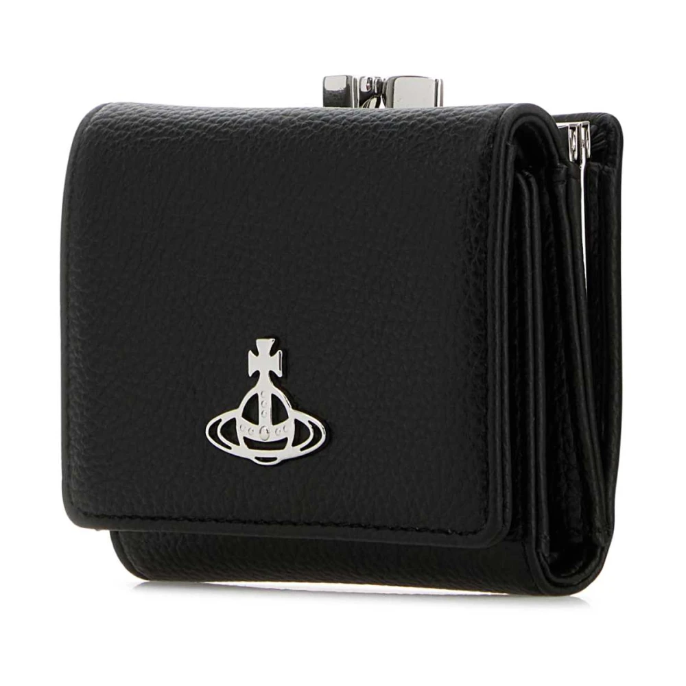 Vivienne Westwood Stijlvolle Zwarte Synthetisch Leren Portemonnee Black Dames