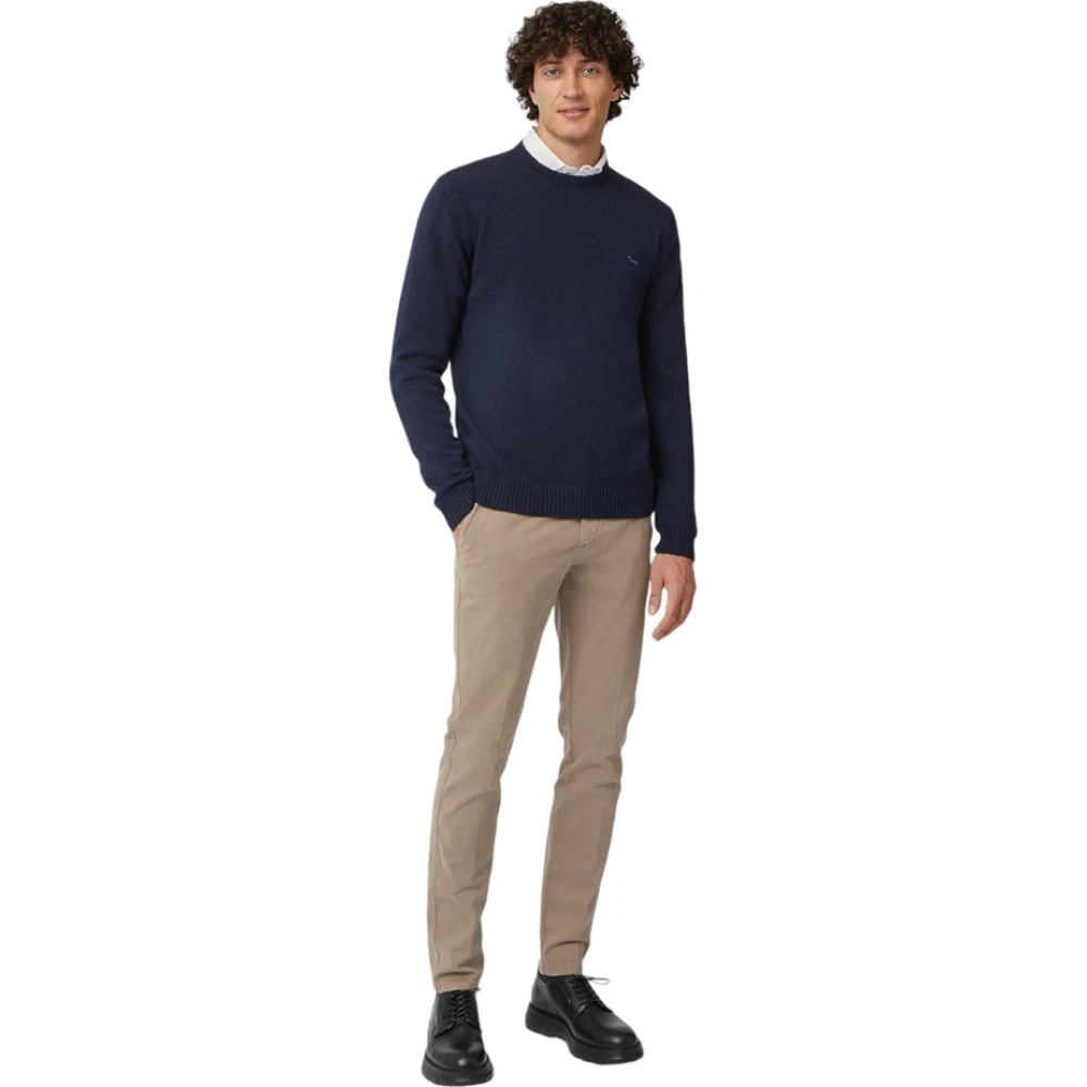 Harmont & Blaine Ronde Hals Trui Blue Heren