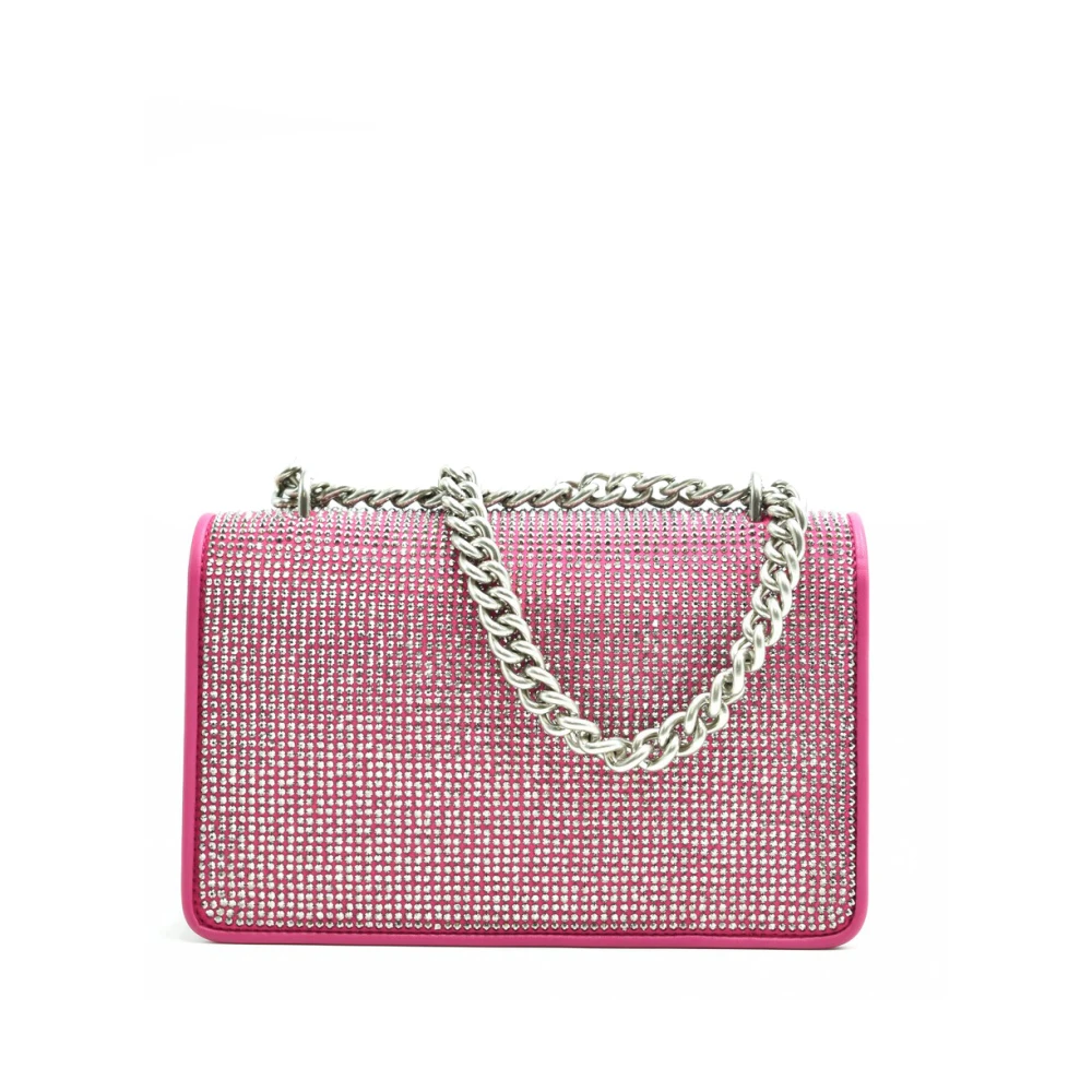 pinko Stijlvolle Schoudertassen Pink Dames