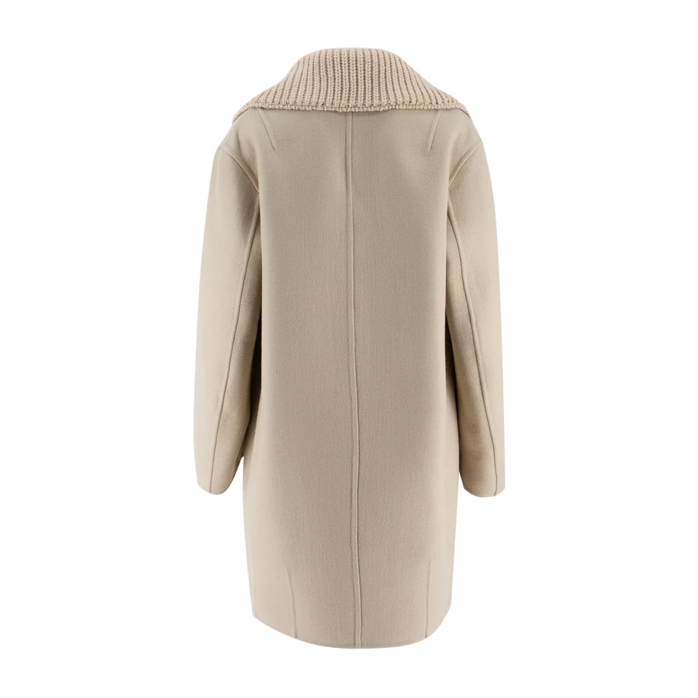 Ermanno Scervino Wollen Jas met Voor Frogs Gray Dames