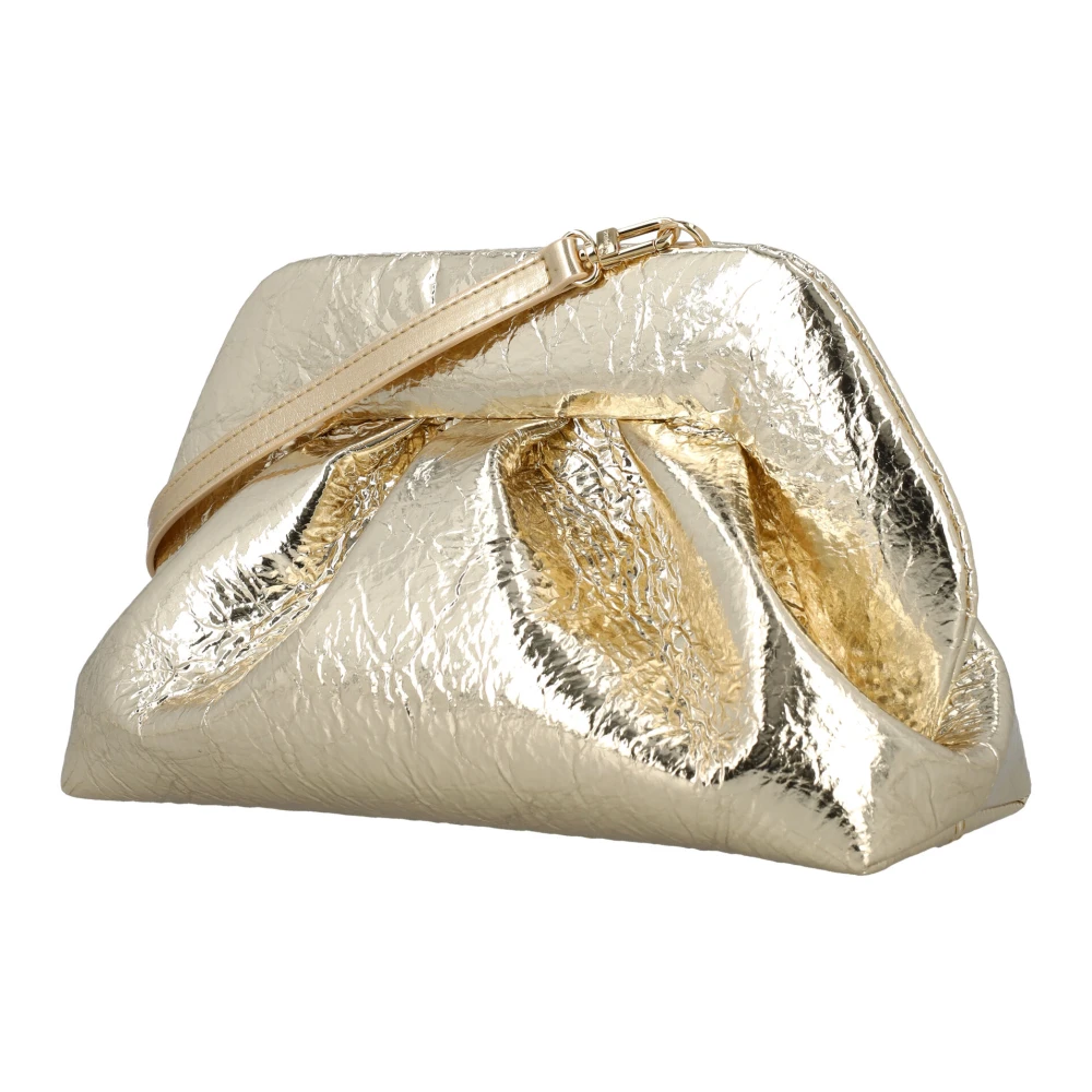 THEMOIRè Gouden Tia Clutch Vegan Leren Handtas Yellow Dames