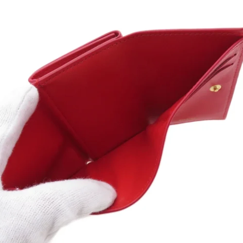 Burberry Vintage Pre-owned Leather wallets Red Dames