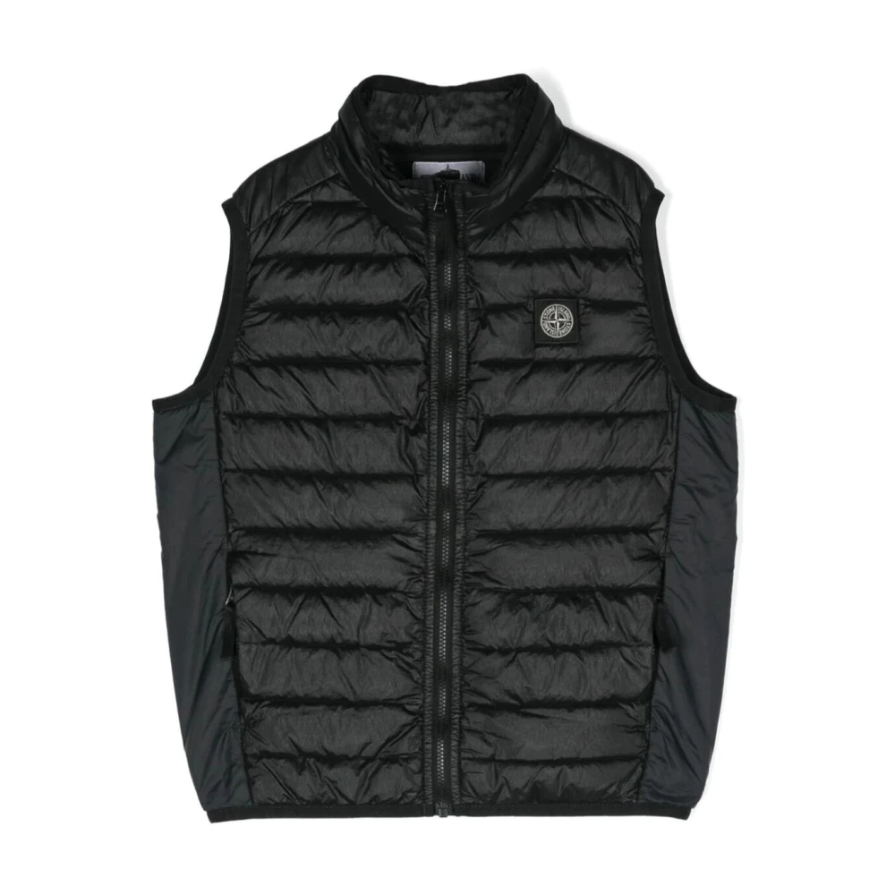 Stone Island Puffer Vest Jacket Black, Pojke