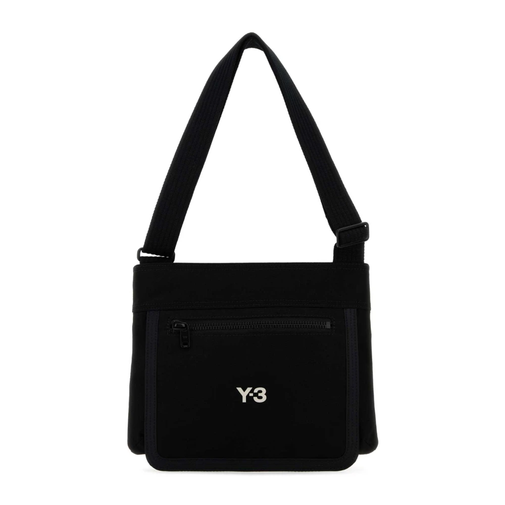 Y-3 Zwarte Canvas Schoudertas Black Heren