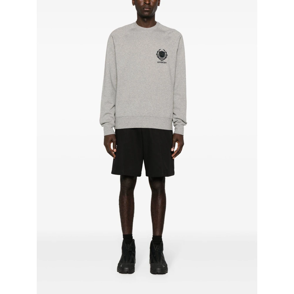 Givenchy Crest slim fit sweatshirt Gray Heren