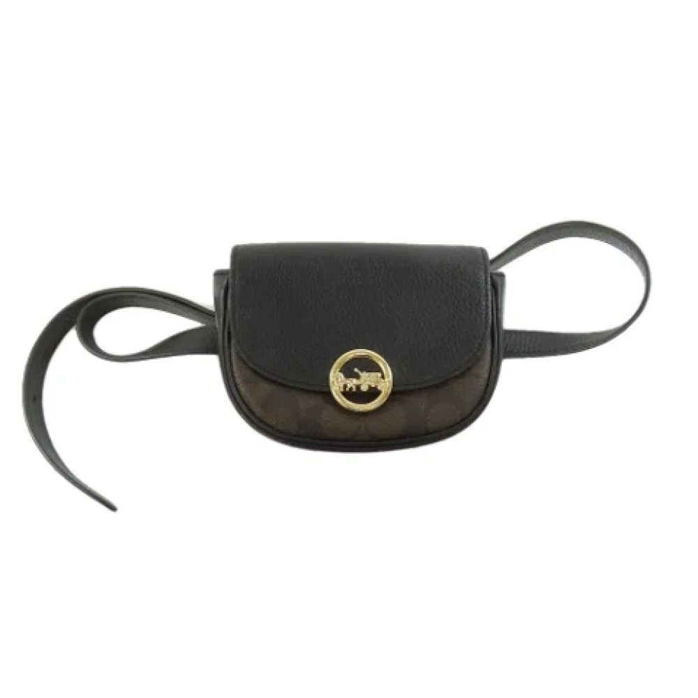Coach Pre-owned Plastic crossbody-bags Black Dames