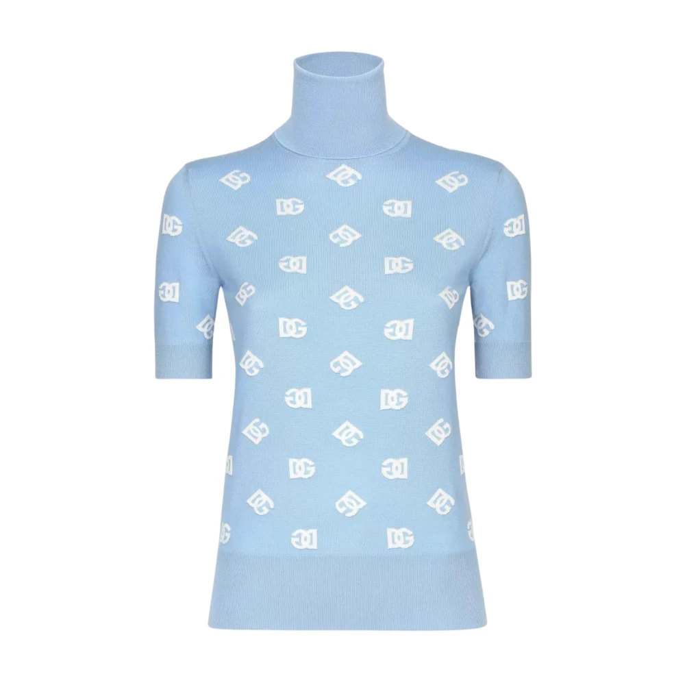 Dolce & Gabbana Donna Blu - Wool Turtleneck - Knitwear - M