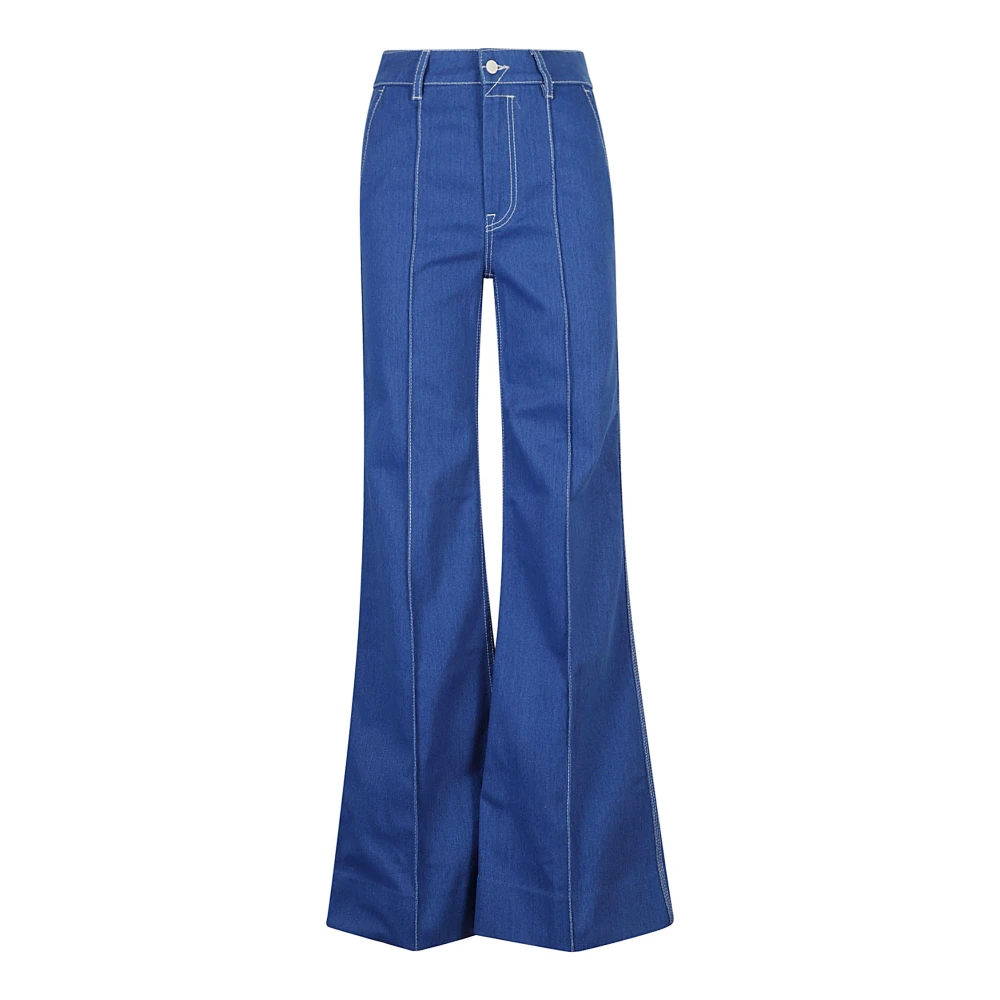 Zimmermann Regatta High-Waisted Flared Jeans Blue Dames