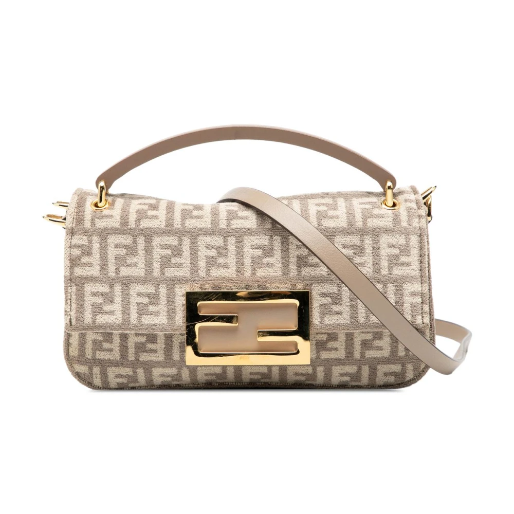 Fendi Vintage Women's Brown Pre-Owned Handbag With Top Handle