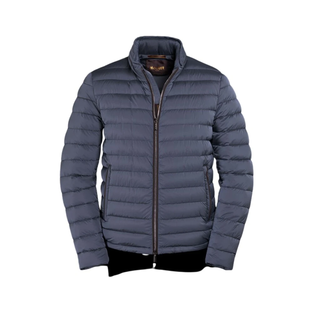 Moorer Men's Blue Down Jackets, M, Alec-S3c Bomber Jacket
