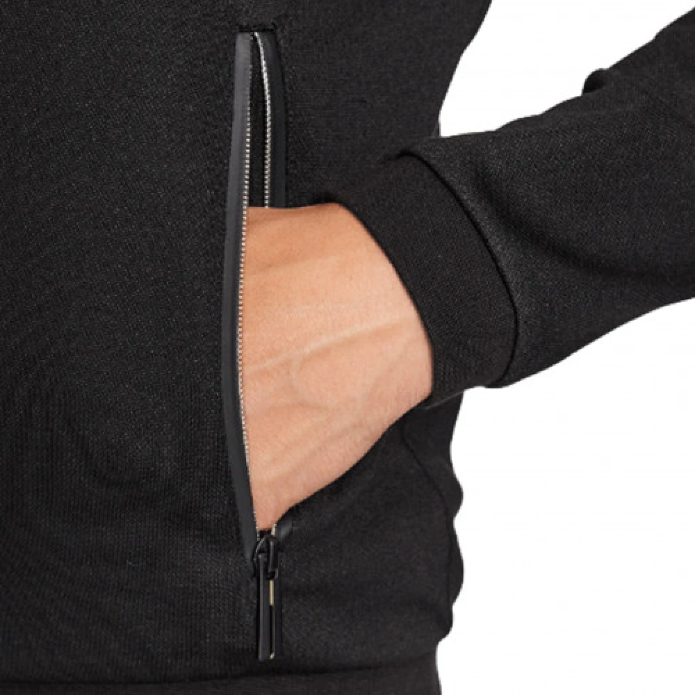 Emporio Armani EA7 Noir H Zip-through Sweatshirt voor Mannen Black Heren