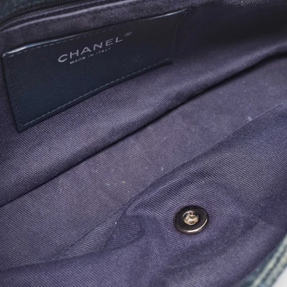 Chanel Vintage Pre-owned Denim chanel-bags Blue Dames