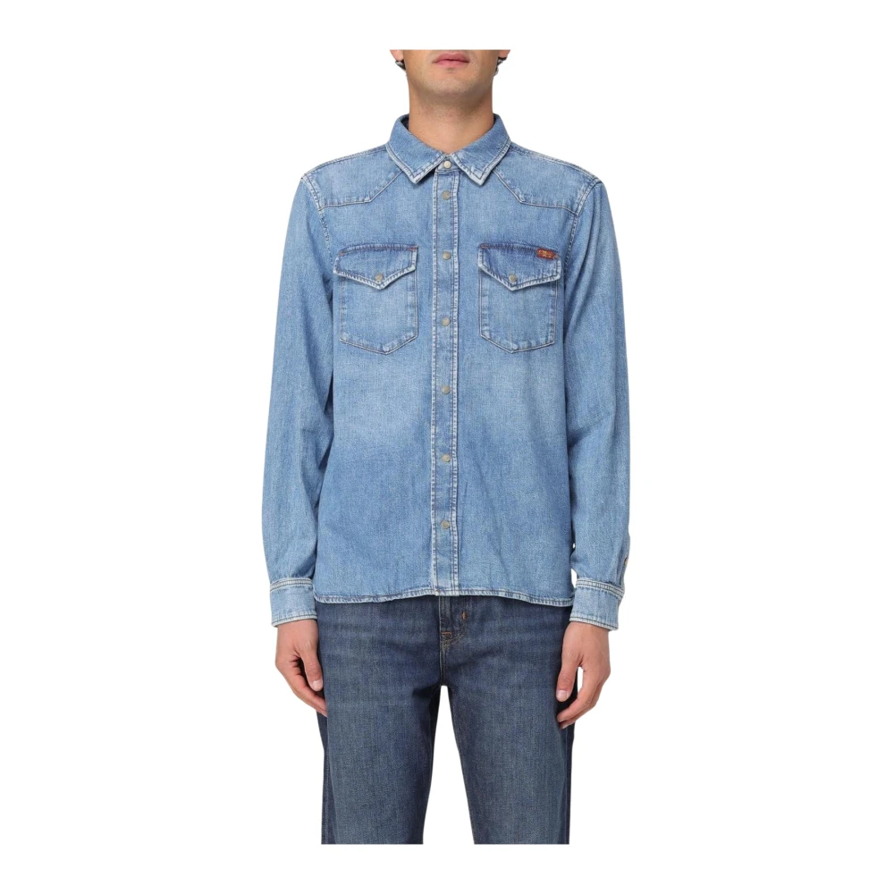 Shirts > Denim Shirts - - 7 For All Mankind - Modalova
