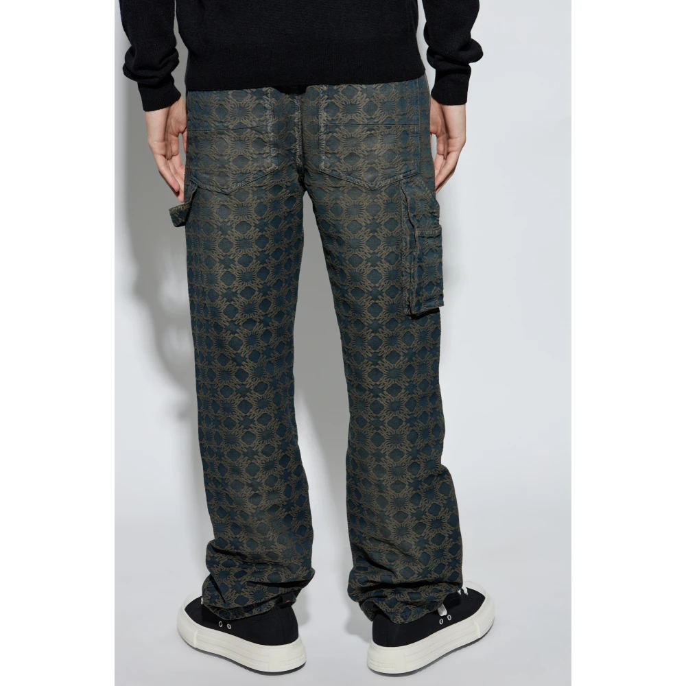 Amiri Jeans met logo Blue Heren