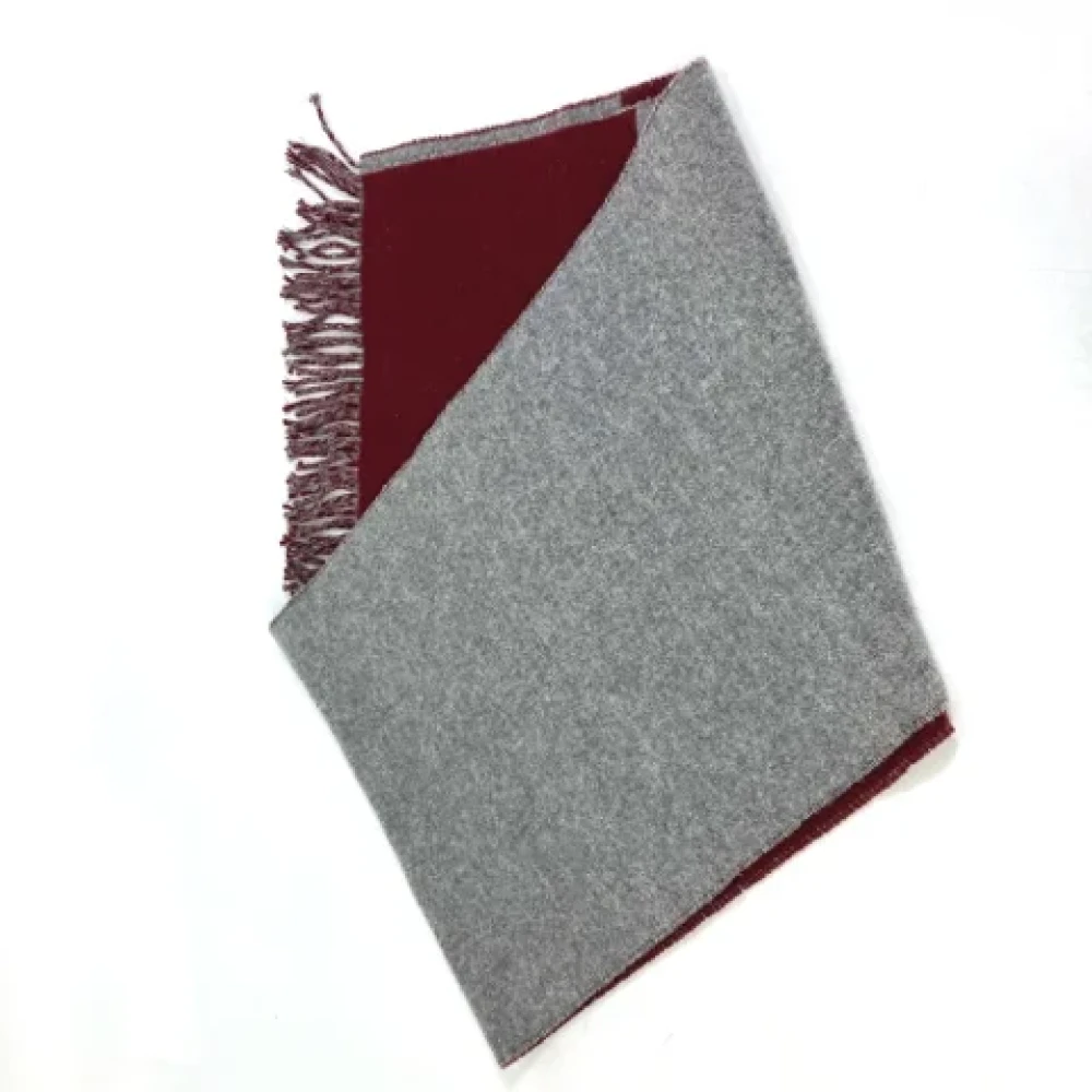 Hermès Vintage Pre-owned Fabric scarves Gray Dames