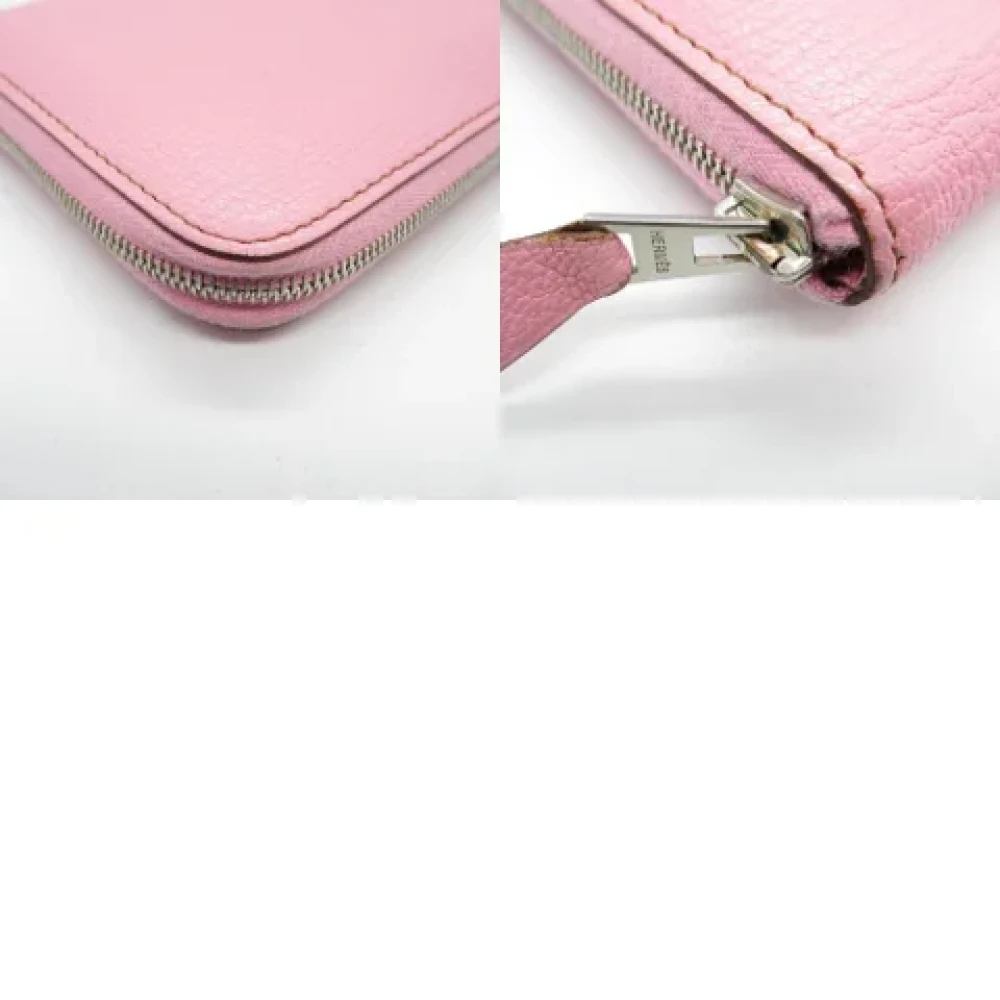 Hermès Vintage Pre-owned Leather wallets Pink Dames