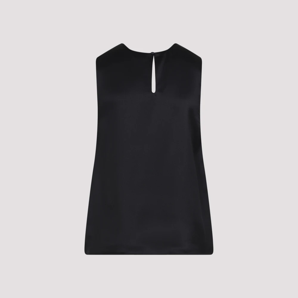 Tom Ford Zwarte Charmeuse Top Black Dames