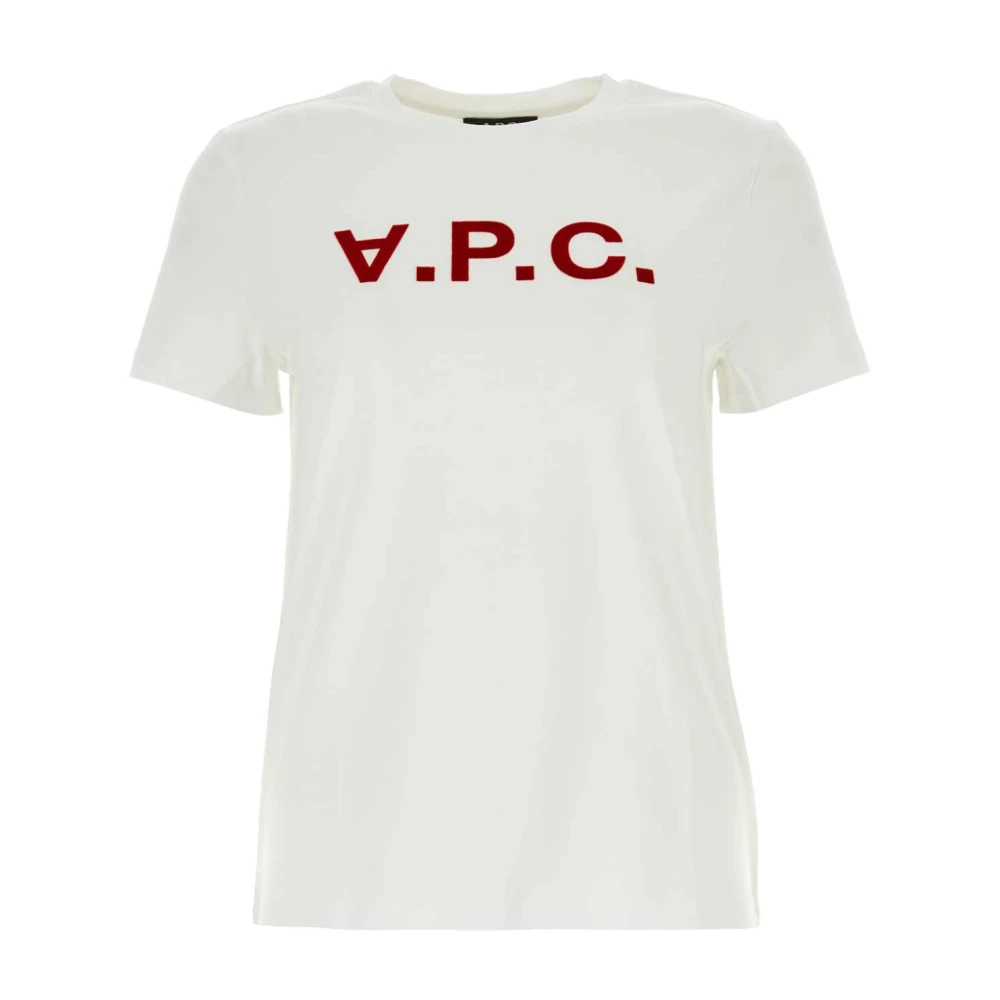A.p.c. Witte katoenen VPS T-shirt White Dames