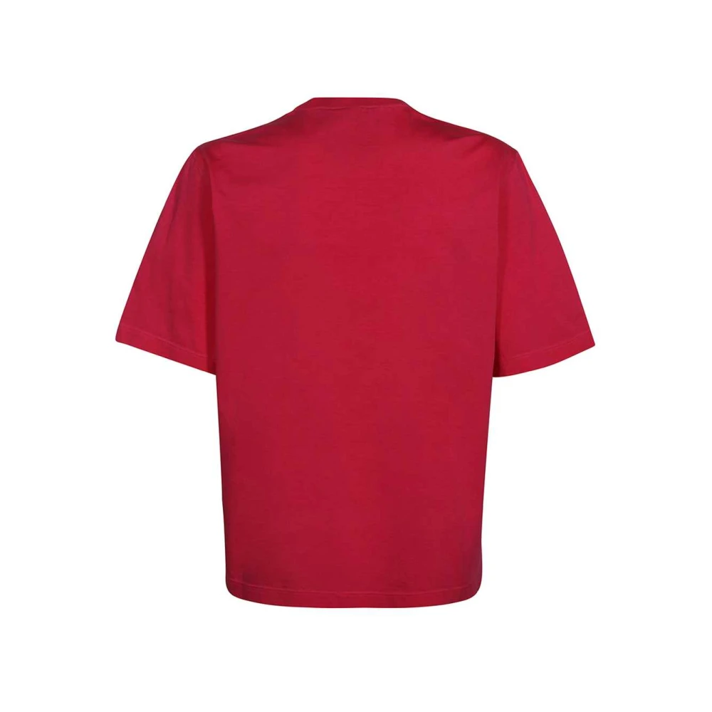 Dsquared2 Bedrukt Crew-neck T-shirt Red Dames