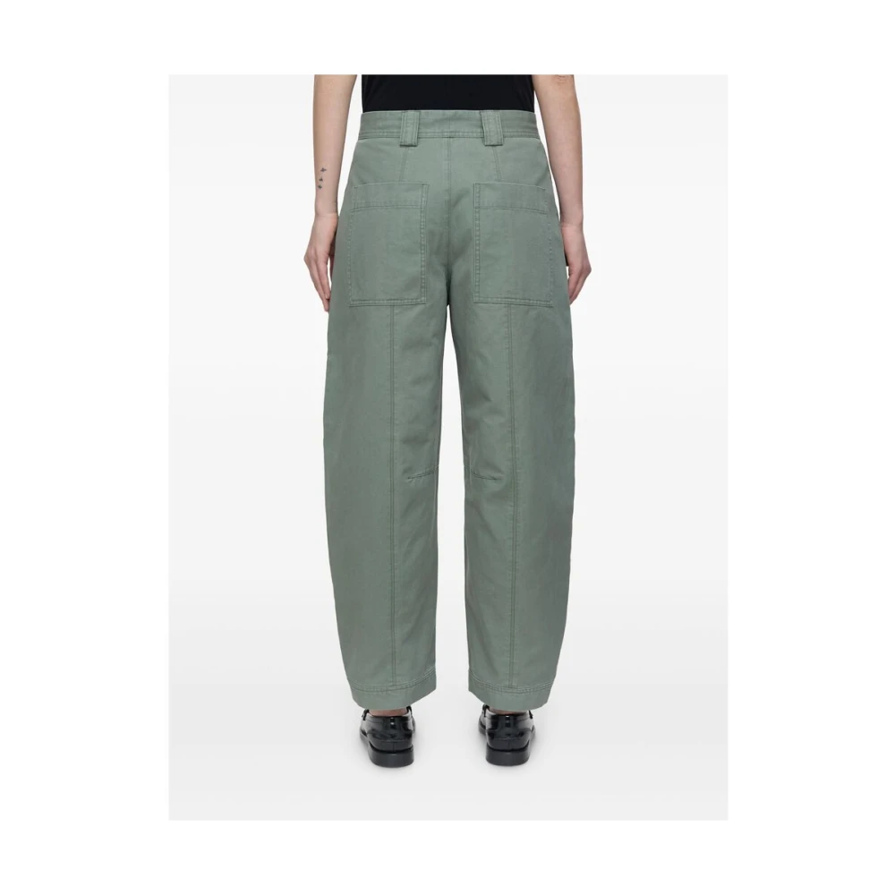 closed Jade Groene Drukknopen Manchetten Broek Green Dames