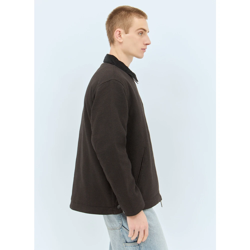 Carhartt WIP Visgraat Wollen Jas Brown Heren
