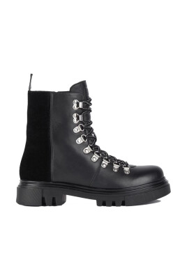 stylish-black-leather-hiker-boots