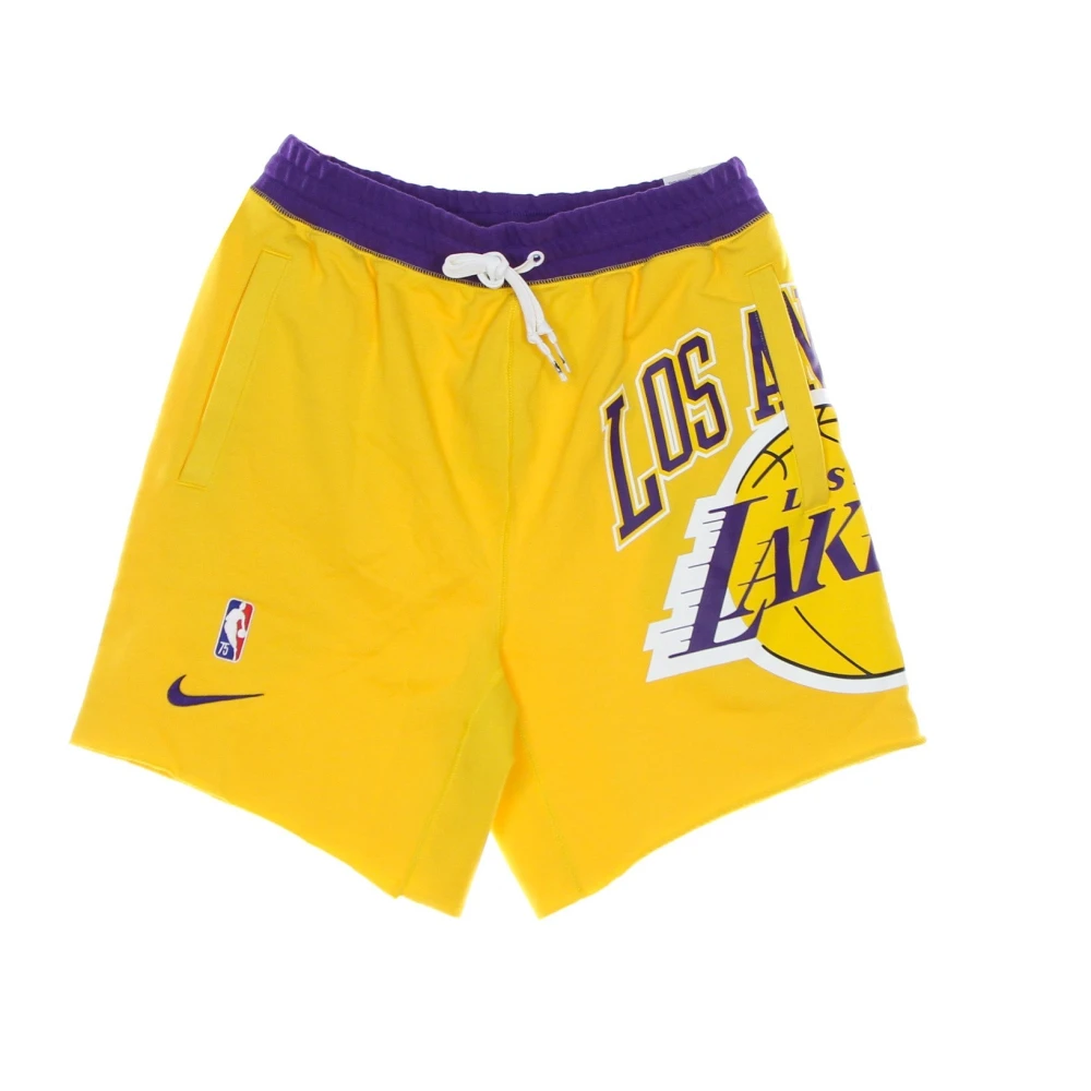 Nike NBA Courtside Fleece Shorts Yellow, Herr