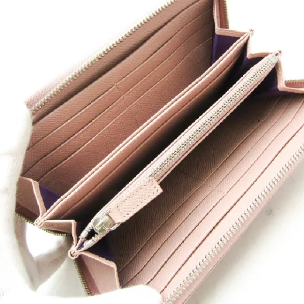 Bvlgari Vintage Pre-owned Leather wallets Pink Dames