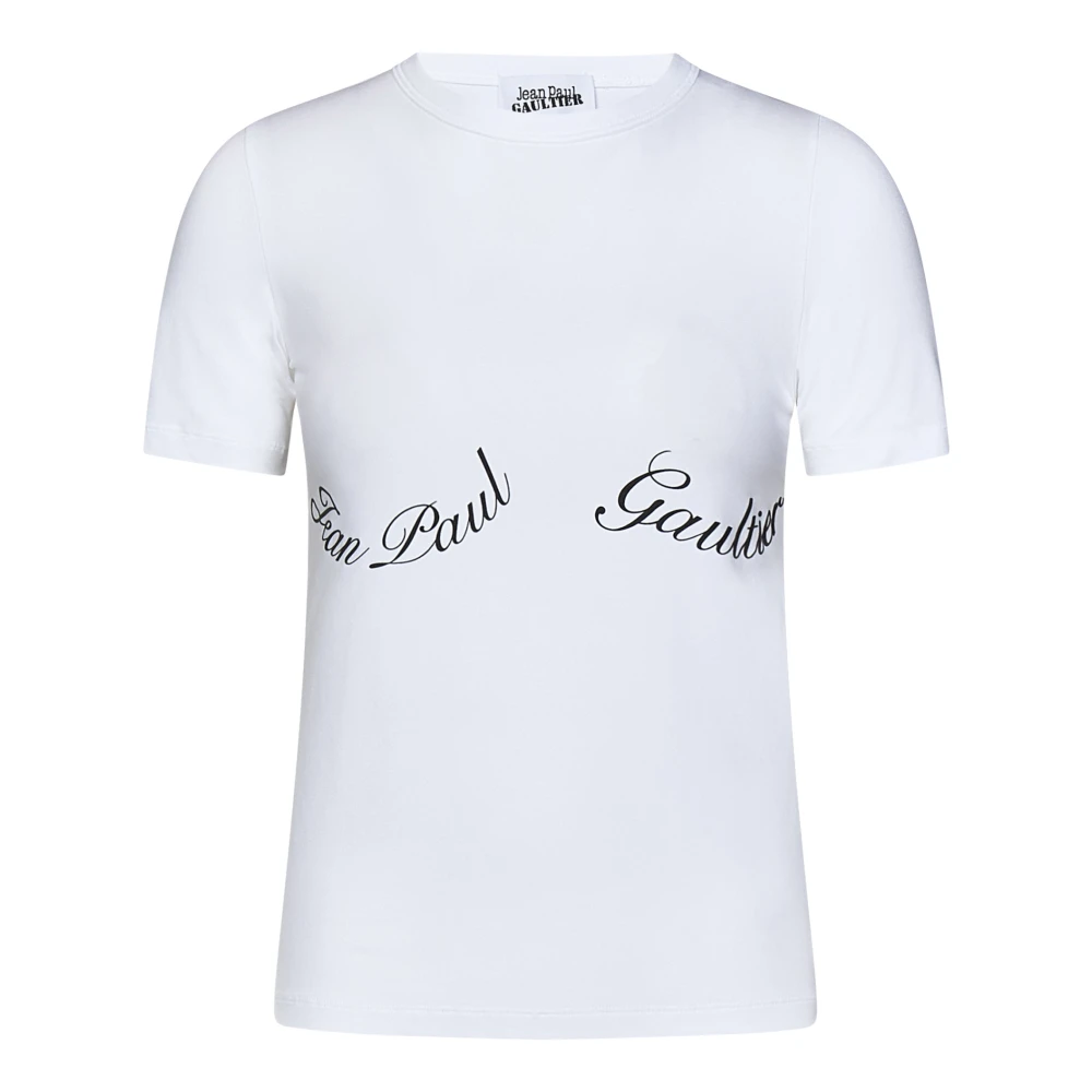 Jean Paul Gaultier Wit Aansluitend T-Shirt Dameskleding White Dames