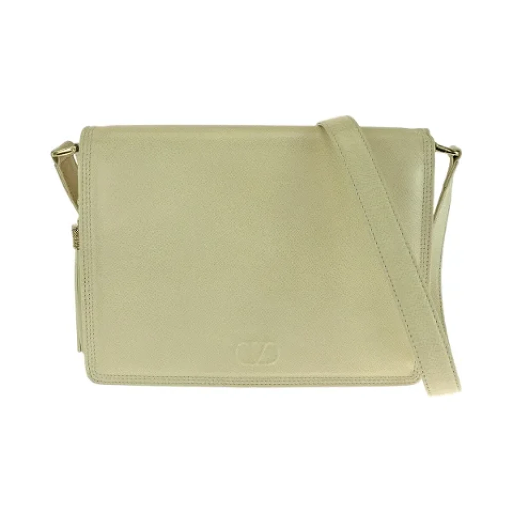 Valentino Vintage Pre-owned Leather shoulder-bags Yellow Dames