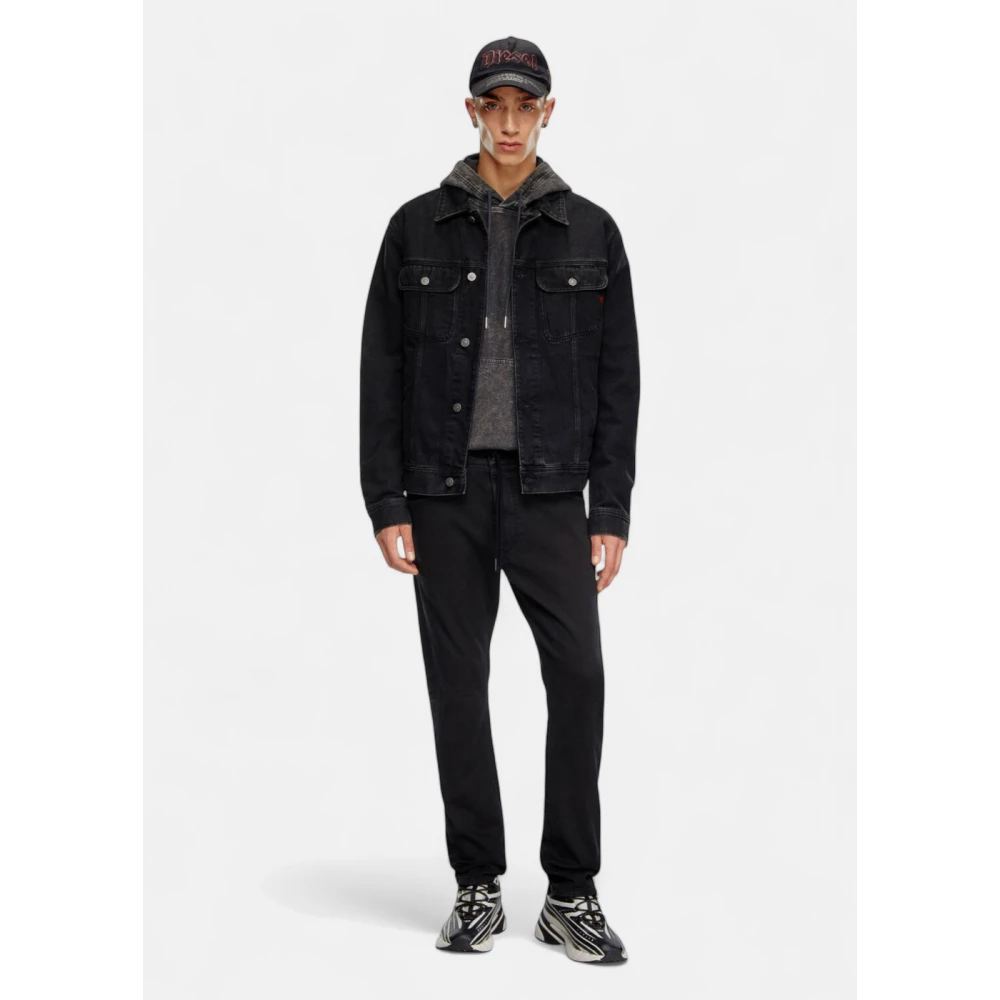 Diesel 2032 D-Krooley-B Jogg Denim Sweat Jeans Black Heren