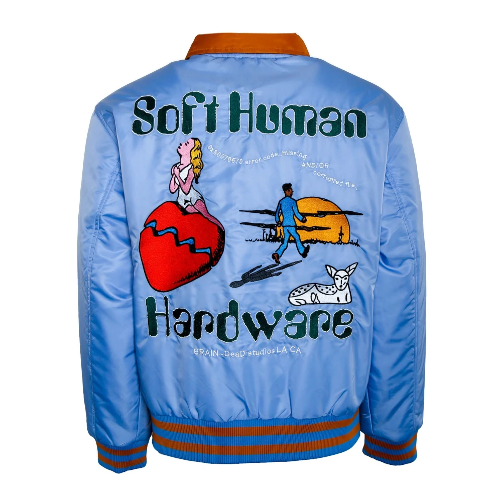 Brain Dead Satin Bomberjack Blue Heren