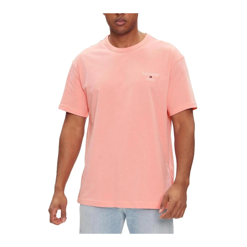 Tommy Jeans T-Shirts Pink Heren