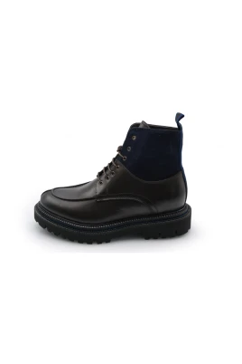 Blå Läder Mocka Sneaker